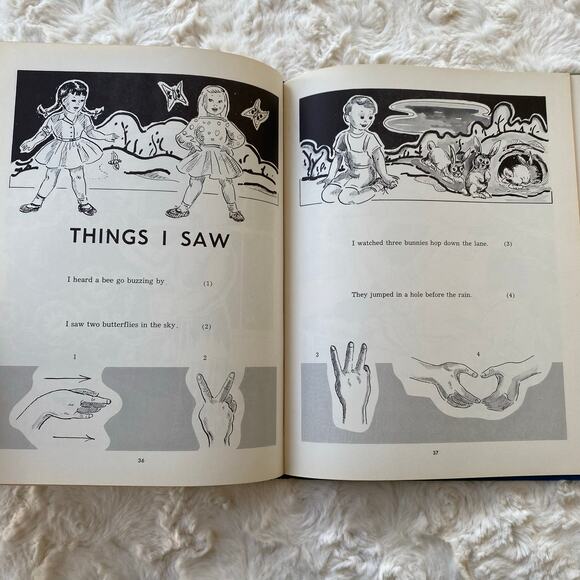 Finger Playtime by Mary Jackson Ellis and Frances Lyons Vintage Hardcover Book - Picture 6 of 10